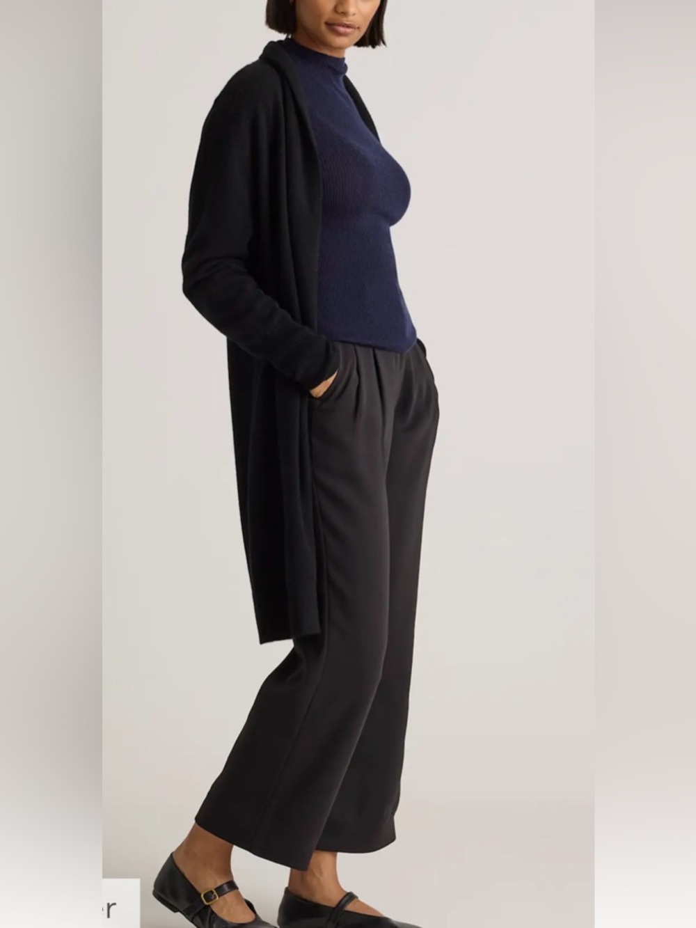 Quince Mongolian Cashmere Duster Cardigan
